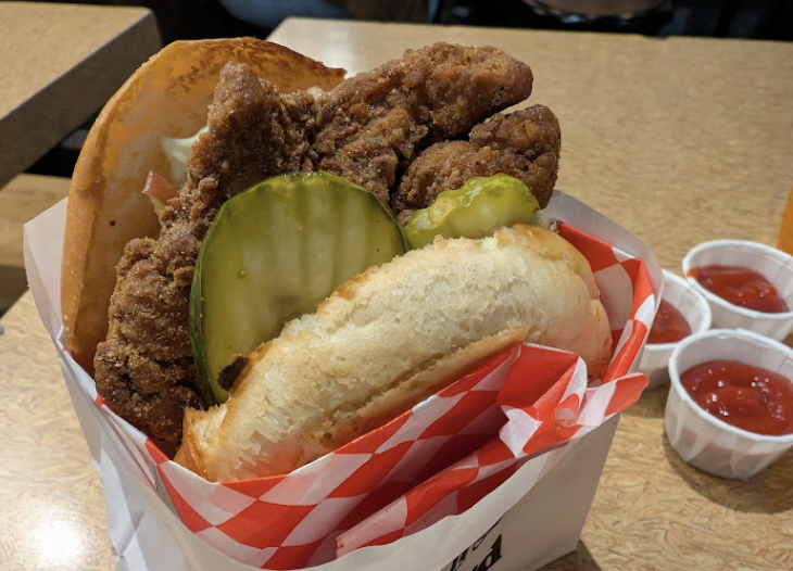 The Bird signature dishes Fried Chicken Sandwich
Naked Bird Sandwich
Curly Fries